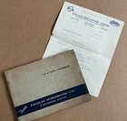 RARE GENUINE VESPA DOUGLAS ACCESSORIES POINT OF SALE CUSTOMER COUNTER BOOK 1957