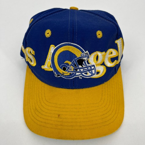 Vintage Los Angeles Rams Snapback Hat Logo 7 Adult One Size Blue Yellow ...