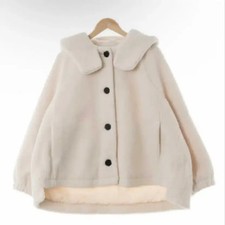 Thursday Island Oversized Fuzzy Hoodie Coat