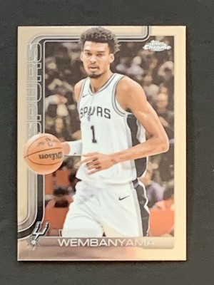 Victor Wembanyama Topps Chrome Spurs #221 Basketball 2025-26 | eBay