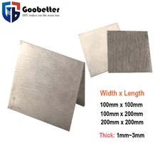 100x100/200mm Nickel Ni Sheet Plate For Electroplating Anode Element 1-3mm Thick