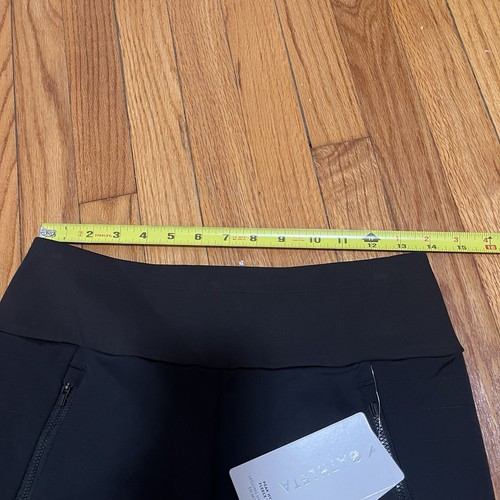 Pantaloni neri aderenti in pile ibridi Peak Athleta nuovi con etichetta taglia media - Foto 10 di 11