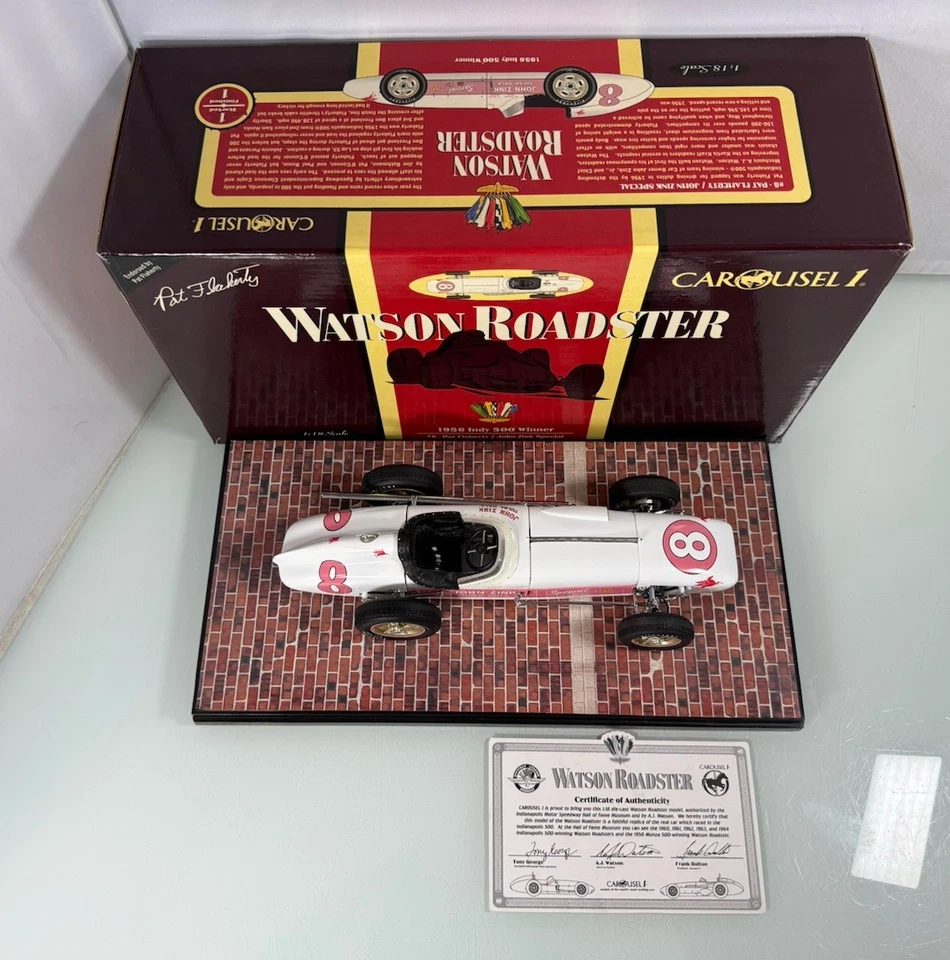 旋转木马 1 #4409 Watson Roaster 1: 18 比例 1956 年 Indy 500 冠军 #8 Flaherty/Zink — 第 2/4 张图片