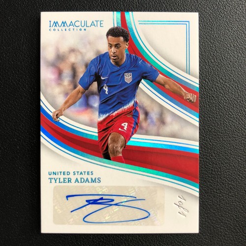 2023-24 Panini Immaculate Splendid Signatures Tyler Adams Platinum 1/1 Auto USA