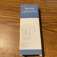 Terresa 8 in 1 Face Care Kit SILVER Pimple  Blackhead Remover Tools NEW