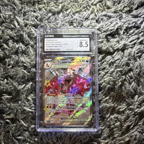 Charizard ex CGC 8.5 Full Art Holo Black Star Promo 074 Pokémon TCG Card