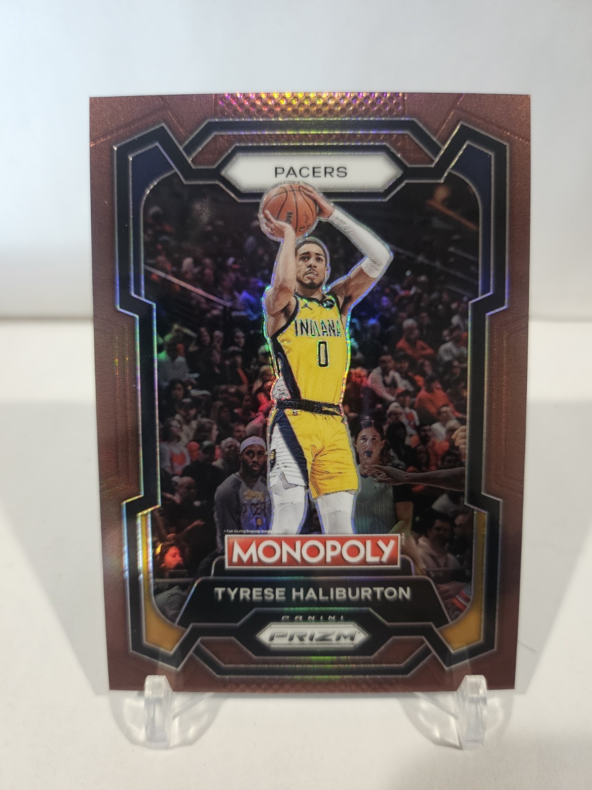 2023-24 Panini Prizm Monopoly #34 TYRESE HALIBURTON Brown Prizm /249 SP! Pacers