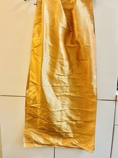 Indian Dupatta, Pakistani Chunni, Embroidered Scarf Mustard Gold Color 19  x72  