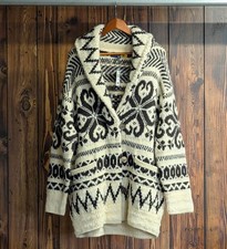 NWT Polo Ralph Lauren Wool Blend Shawl Collar Cardigan Womens L Cream Brown 798