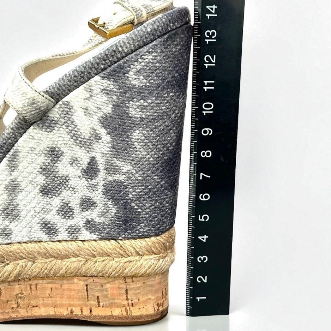 GUCCI Python Wedge Sole High Heel Mule Sandals - image 8