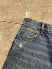 Zara Womens SZ 6 High-Waisted " The New Daddy " Straight Leg Jeans Distressed — photo 8