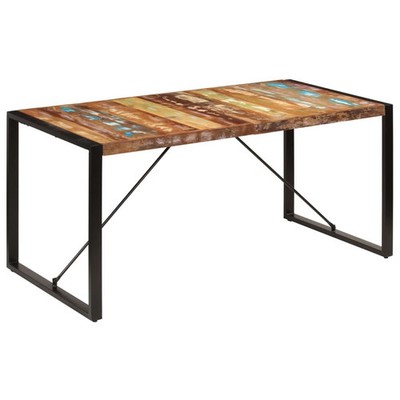  Dining Table Unique due to reclaimed wood (multicoloured)