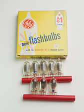 OPEN BOX, VINTAGE GE AG-1 Flashbulbs 8 BULBS