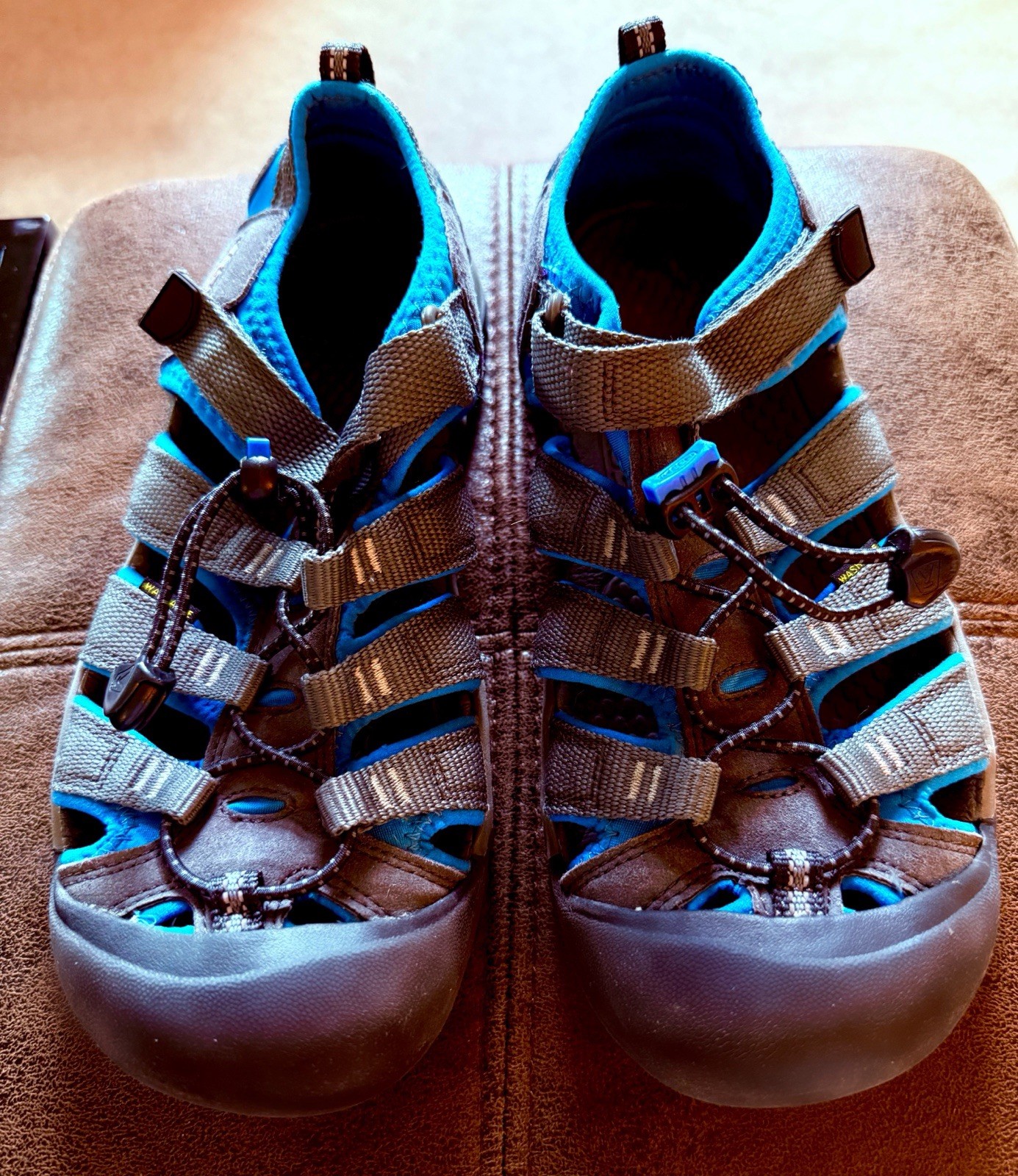 Sandali scarpe grandi bambini Keen Newport H2 grigio impermeabile ragazzo taglia 7