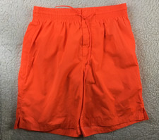 Adidas Yohji Yamamoto Y-3 Mens Orange Shorts SMALL Waist: 31" Swimming FN5717