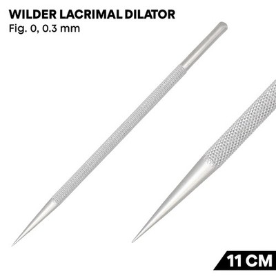 Wilder Lacrimal Dilator 0.3 mm Tip 11 cm German Steel Ophthalmic Instrument