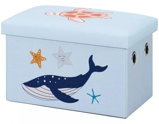 LIVARNO home Kinder-Sitztruhe / Spielzeugtruhe mit Stauraum, Unterwasser-Optik - Bild 2 von 4