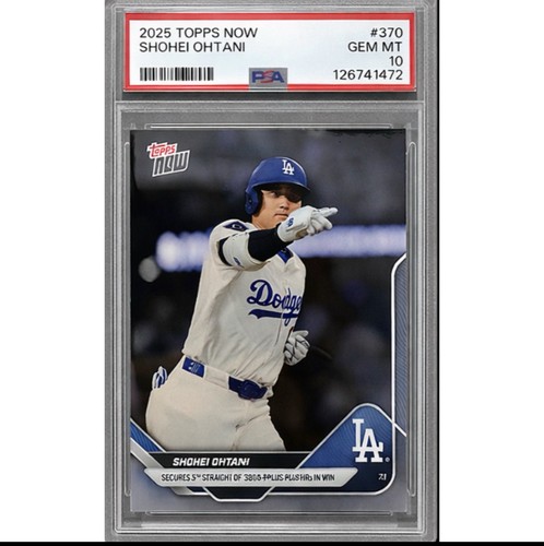 2025 Topps Now Shohei Ohtani #370 Los Angeles Dodgers PSA 10 