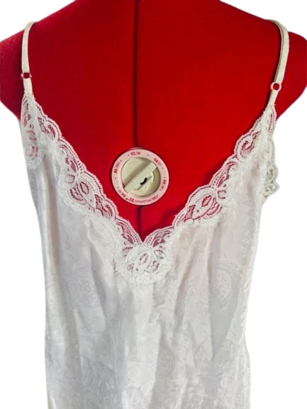 UNDERCOVER Abito Victoria’s Secret Lingerie grande raso pizzo negligee slip avorio da sposa L