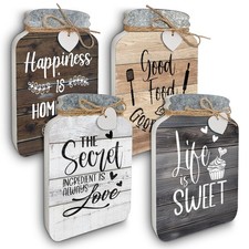 Old Shack Collection – Kitchen Wall Decor Set of 4 – Durable Kitchen Wall Art...
