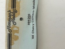 Harmon's '68 Chevy Camaro Stock  Clear 1/24 scale slot car body NOS