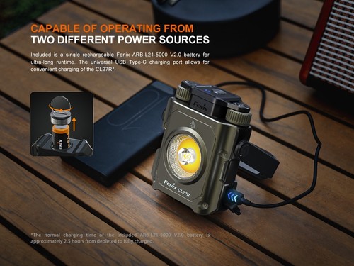 Fenix CL27R 1600 Lumen Rechargeable Multifunctional Outdoor Lantern FL-FX-CL27R - Picture 5 of 13