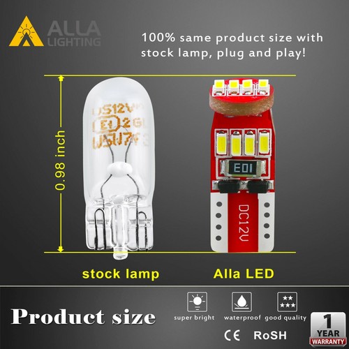 Alla Lighting LED 10pack 168 White LED Light Trunk Cargo Light Bulb,Peanut Bulb - Picture 6 of 10