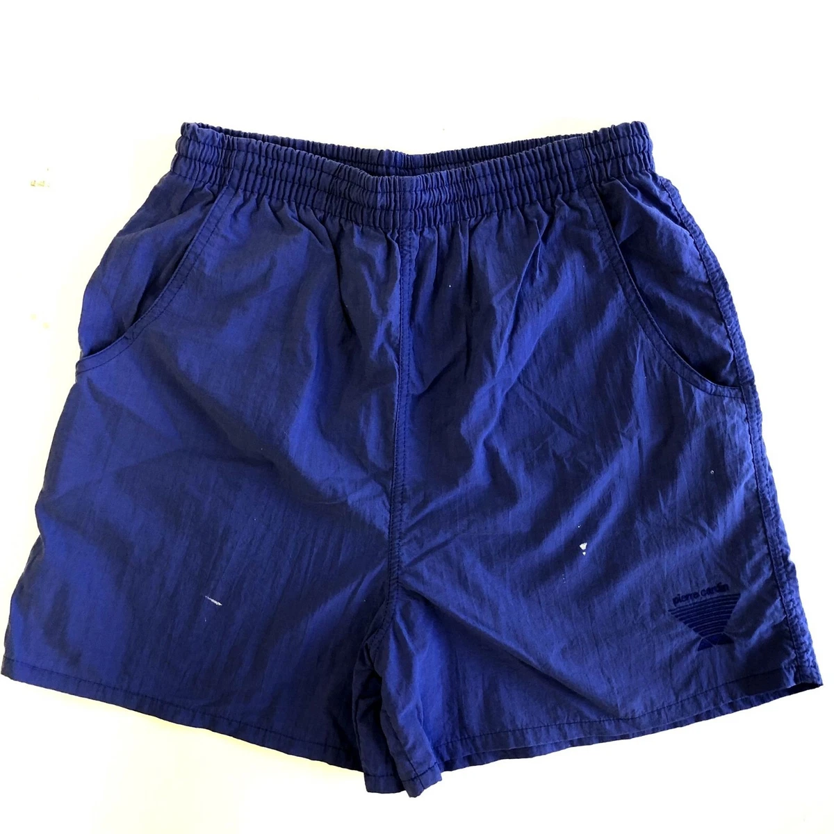 SHORT MD SPORTS n°9 nylon polyamide années 80 jaune made