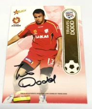 2006-07 SELECT A-LEAGUE TRADING CARD SIGNATURE CARD A1 TRAVID DODD-ADELAIDE