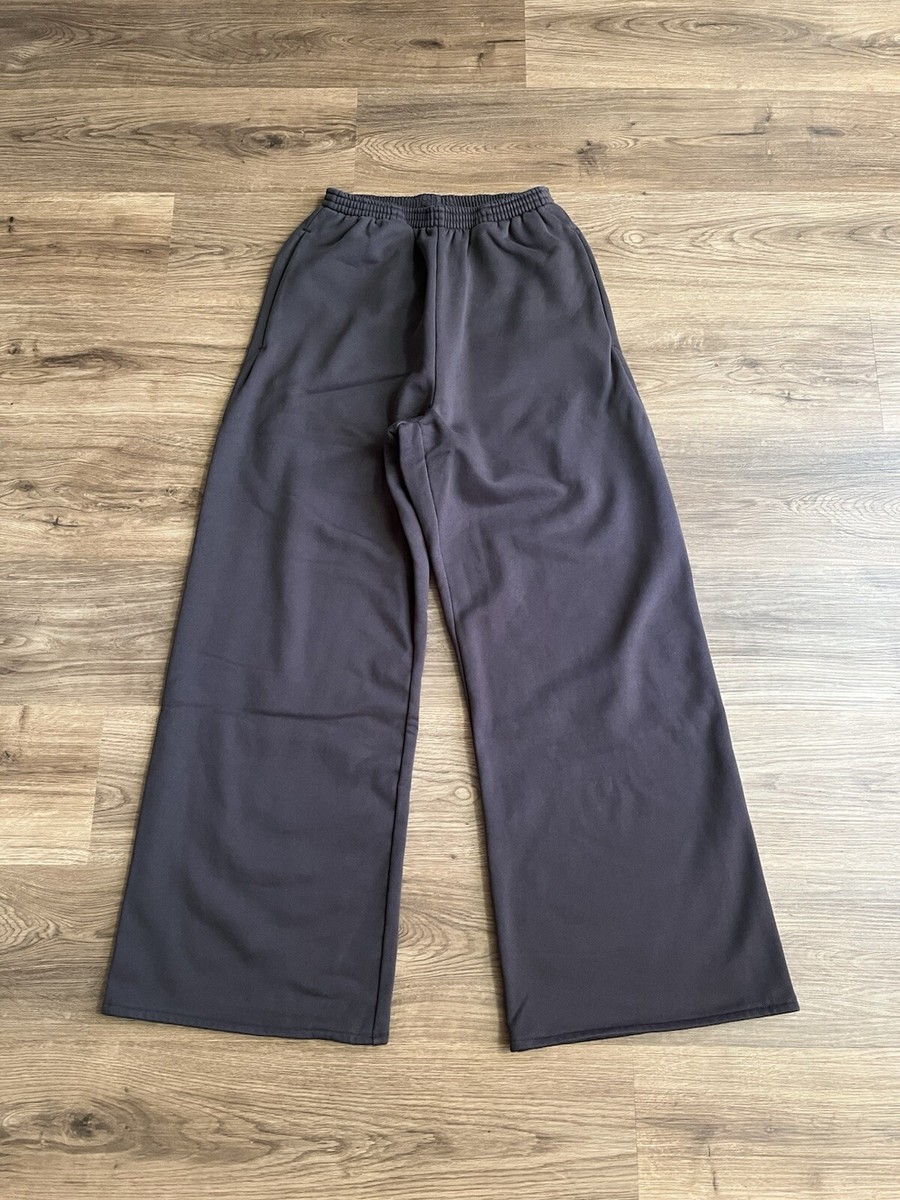 YGEBB Yeezy Gap Wide Leg Fleece Sweatpants Black Size Small YGEBB Yeezy Gap Wide Leg Fleece Sweatpants Black Size Small