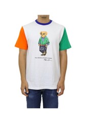 Polo Ralph Lauren Niño Panellado Polo Oso Cuello Redondo Camiseta Camiseta - Multicolor