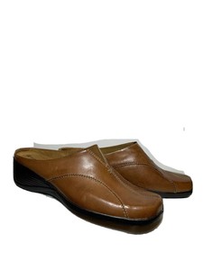 closed toe wedge mules