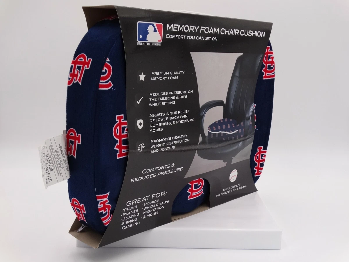 MLB Saint Louis Cardinals Memory Foam Seat Cushion Chair Stadium