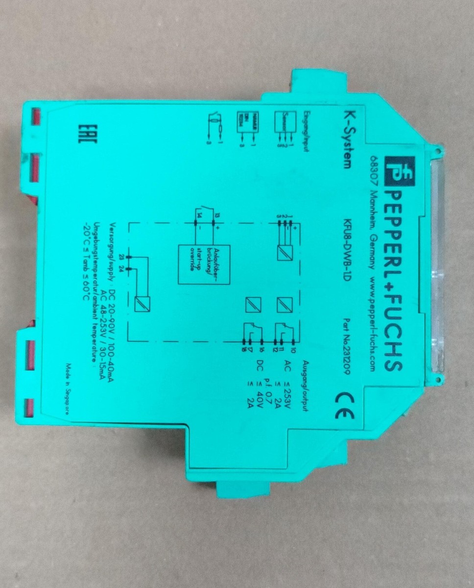ファーネルディンキー Pepperl+Fuchs KFU8-DWB-1.D Rotation Speed Monitor with Relay