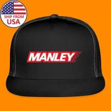 Manley Performance Racing Car Black Trucker Hat Cap Adult Size