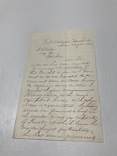 CIVIL WAR IOWA LETTER FORT ATKINSON MILITA LETTER A B BAKER ADJ GEN STATE IOWA