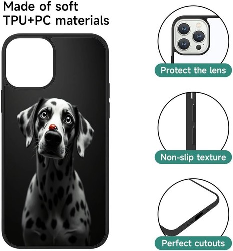 For iPhone SE XS XR Max 5 6 7 8 Plus Anti scratch Cover Animal Print Dalmatian - Picture 14 of 25