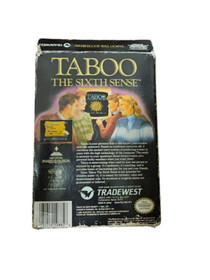 Taboo Sixth Sense (Nintendo NES) Complete in Box w/ Chart & Reg