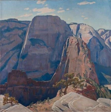 High in the Morning Maynard Dixon 1933 Western Desert Landscape Giclée Art Print