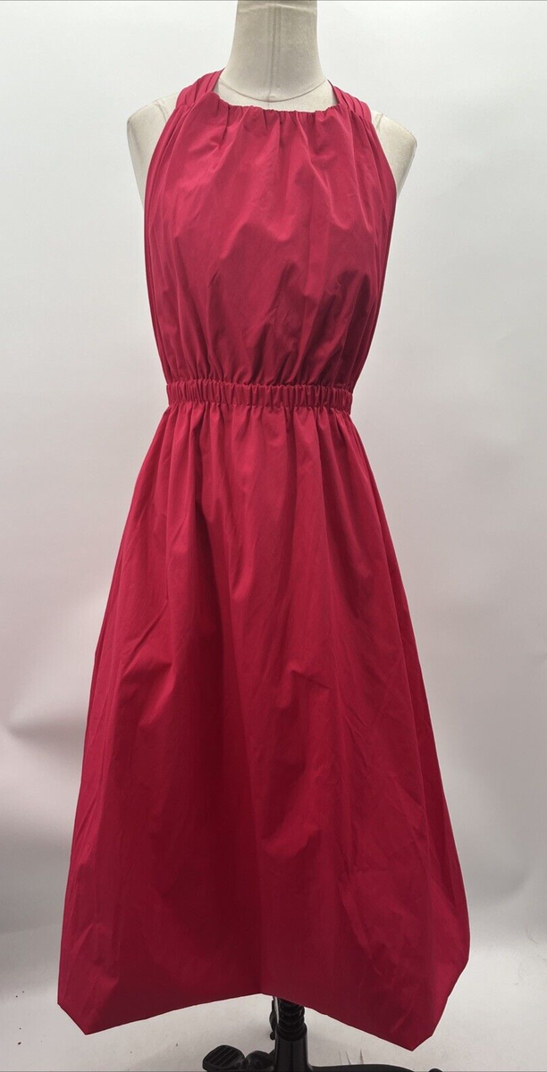 Banana Republic Women's Sleeveless BUBBLE-HEM TAFFETA Maui Rose MIDI Dress  Sz XS | eBay