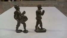 Vintage lead Metal Soldiers Marching Band Collectibles Toy Figures Lot Of 2