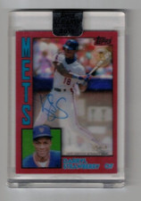 Darryl Strawberry 2019 Topps Clearly Authentic Auto Red #d 39/50