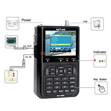 1PC Satlink WS-6906 Satellite Signal Finder Detector Meter DVB-S 3.5" LCD New