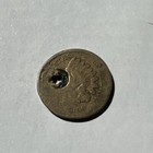 1869 INDIAN HEAD ONE CENT WITH LARGE HOLE - INDIAN HEAD PENNY — photo 1