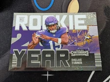2024 Contenders Dallas Turner Rookie of the Year RC Card Sparkle Dots Holo