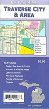 City Street Map of Traverse City & Area, Michigan, by GMJ Maps