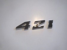 Pontiac 421 Engine Id Fender Hood Scoop Quarter Panel Trunk Emblem - Black Pontiac 421 Engine Id Fender Hood Scoop Quarter Panel Trunk Emblem - Black