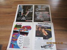 Vintage Thrush Glass Pack Muffler Ads Lot Of 4 Smoke Free 8 X 11