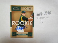 2008 Playoff Dusty Coleman Signed Baseball Card 