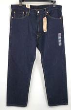 NWT Levis 505 Jeans New Mens Regular Fit Straight Leg Rinsed Blue